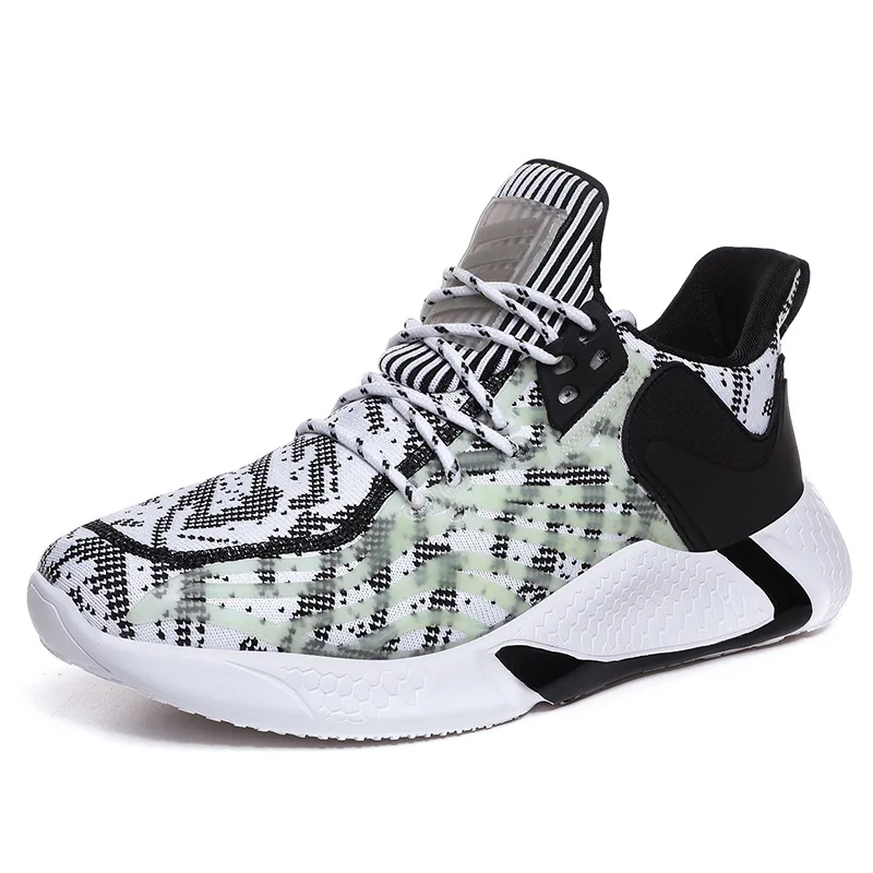 

2020 Sneakers Men Shoes Casual Lace-up Mesh Men Shoes Breathable Fashion Flat Men Shoes Comfortable Large Size Hot Sale