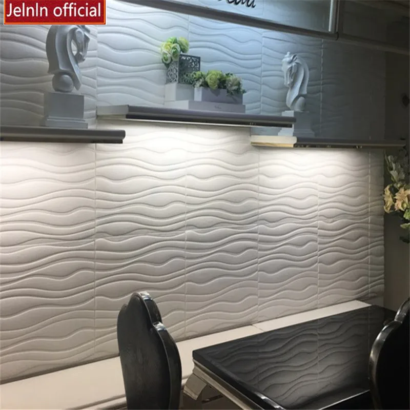 

3D wave pattern self-adhesive wallpaper living room wall stickers foam brick pattern waterproof anti-collision soft