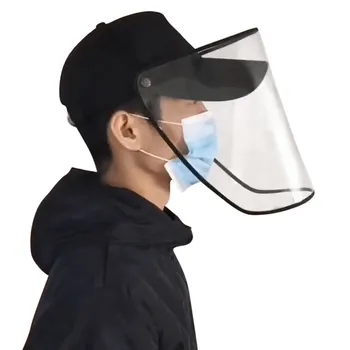 

Protective Anti-shock Face Windproof Dustproof Hat Full Face Protection Detachable Shield Screen Mask Anti-dust Safety Mask #T1P