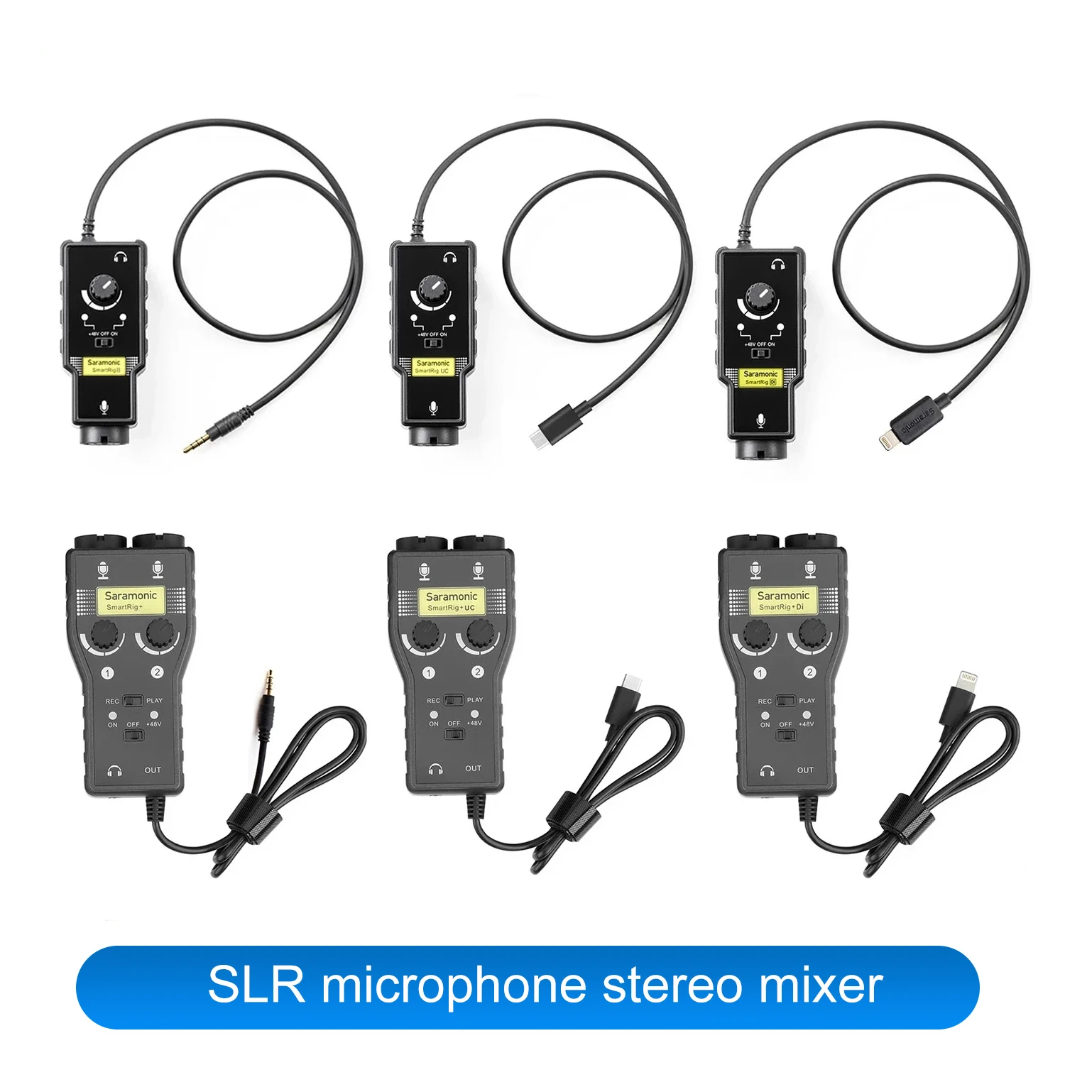 Предусилитель микрофона Saramonic SmartRig XLR аудио адаптер миксер предусилитель и