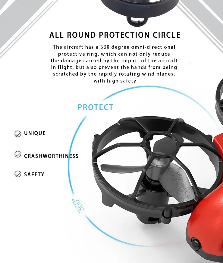 Eachine E008 Mini Drone 2.4G 4CH 6 Axis Headless Modus Infrarood Obstakel  Vermijden 360 Graden Roll Rc Quadcopter Rtf dron Speelgoed|RC Quadcopter| -  AliExpress