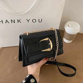 

Luxury Design Women's Crossbody Bag High Quality Chain Shoulder Bags 2020 Fashion Pu Leather Ladies Messenger Bags Handbags