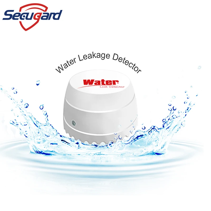 Detector de fugas de agua de 433MHz, detección de fugas de agua inalámbrica, alerta de desbordamiento de inundación, Sensor de fugas de agua para sistema de alarma de seguridad para el hogar