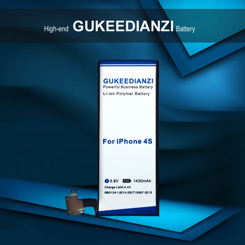 GUKEEDIANZI для iPhone4S батарея для iPhone 4S замена мобильного телефона 1430 мАч батарея для iPhone 4S
