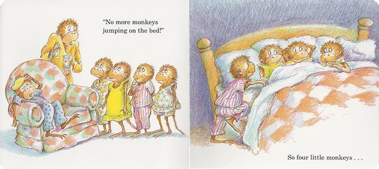 Five Little Monkeys Jumping On The Bed English Educational Children Classroom Montessori Bedroom Story Picture Cardboard Book Aliexpress Five Little Monkeys Jumping On The Bed English Educational Children Classroom Montessori Bedroom Story Picture Cardboard Book Aliexpress
