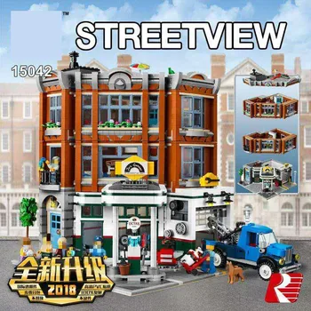 

LepinBlocks 15042 Corner Garages Set 10264 Assemblage 2569Pcs Building Series Buidling Blocks Bricks Kids Toys Collectable Gifts