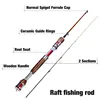 Sougayilang Top Quality 2 Sections Carbon Fiber 123cm Raft Rod Ice Fishing Rod with Lightweight Wooden Handle Winter Fishing Rod ► Photo 2/6