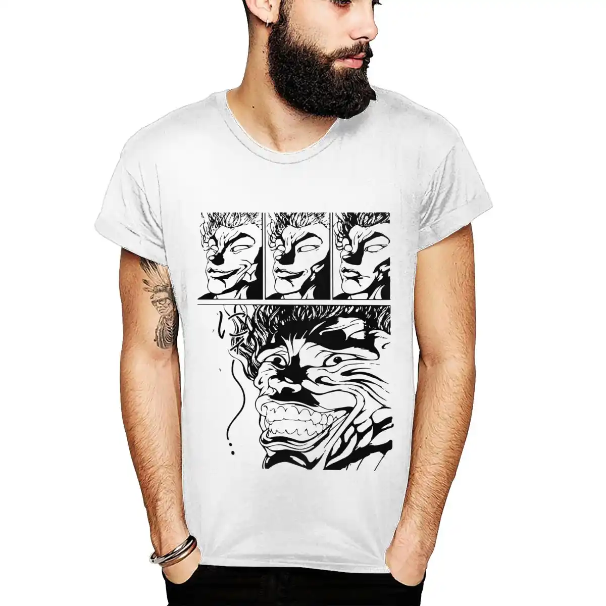 New Sale Yujiro Hanma Smile Baki The Grappler Homme T Shirt Unisex Soft S 6xl Plus Size O Neck Short Sleeve Aliexpress