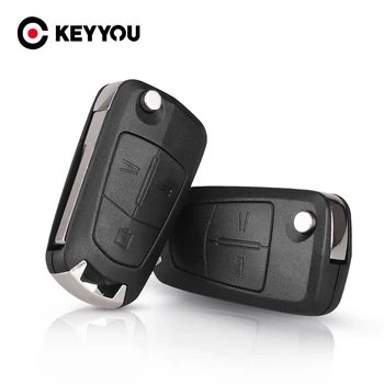 

KEYYOU 20X Folding Car Key Shell Case Cover Replacement For Vauxhall Opel Corsa Astra Zafira Insignia Vectra HU43 Blade