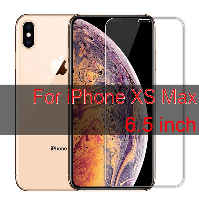 3 шт полное покрытие стекло для iPhone 11 Pro Max X XS XR закаленное стекло для iPhone 7 8 6 6s Plus 5 5S SE Защитная пленка для экрана - Цвет: xs max