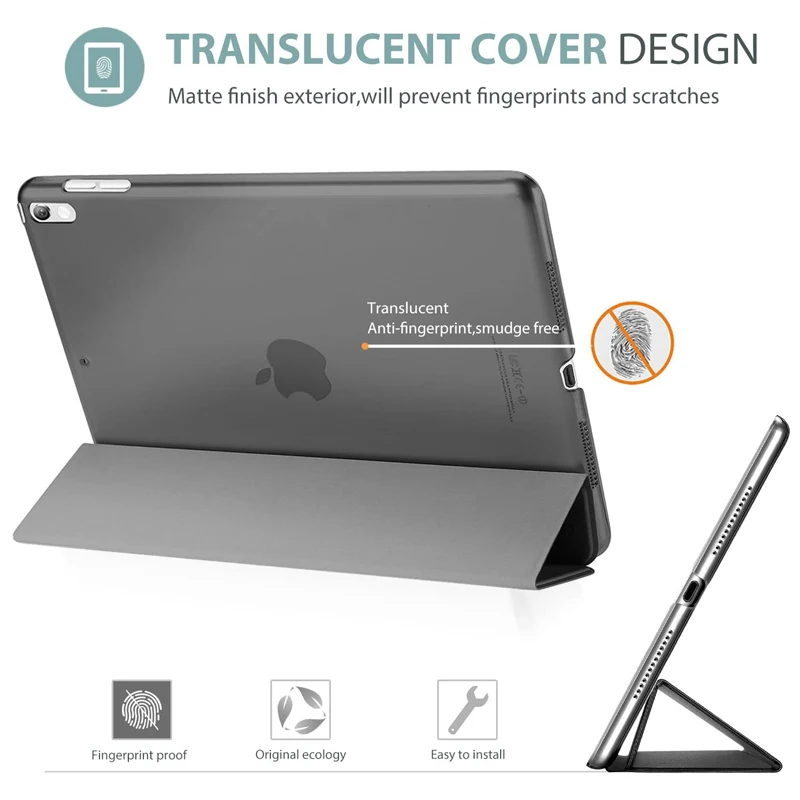 suporte protetor traseiro fosco translúcido para Apple