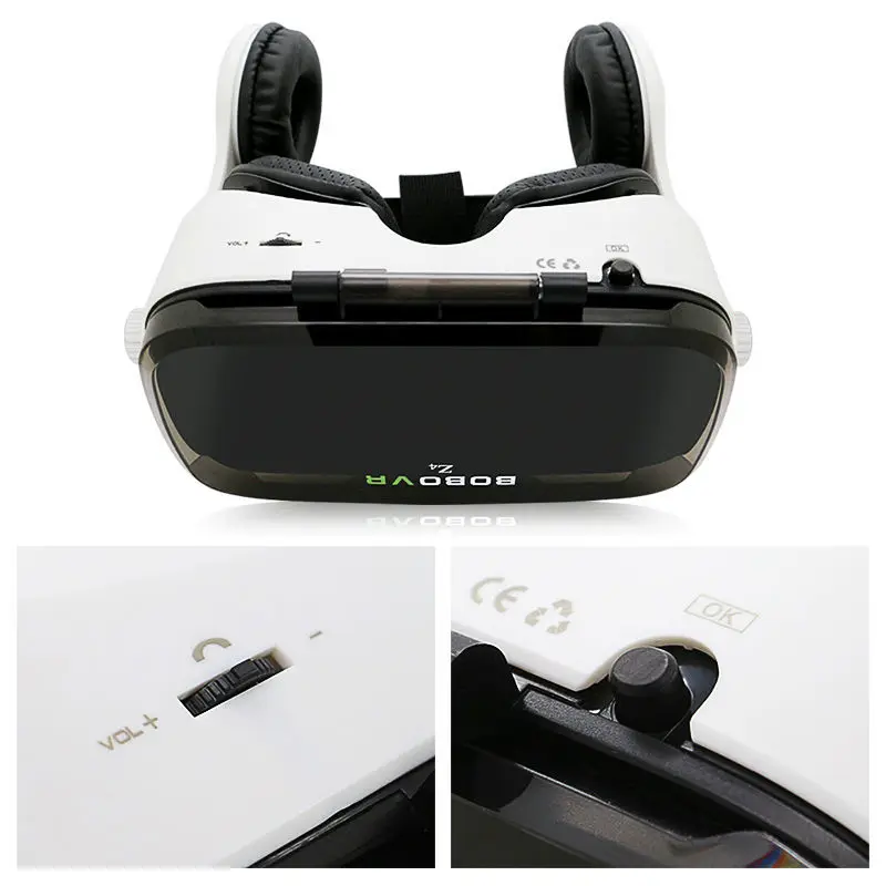 Bobovr Z4 кожаный 3d картонный шлем виртуальной реальности Гарнитура для очков виртуальной реальности стерео Bobo Vr для 4-6 'мобильного телефона