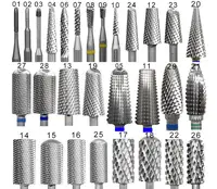 RolinStar Many Sales promotion type Carbide Tungsten barrel stable shank  Accessories Cutter pedicure nail milling drill bits 1