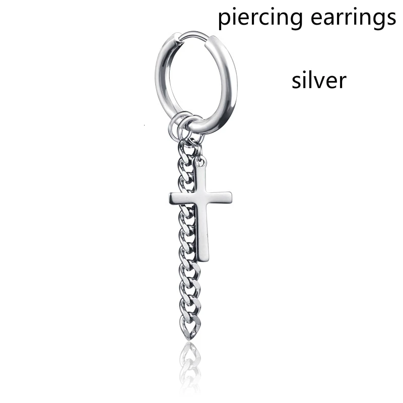 A0007010piercing Индивидуальные черные полые треугольные панковские висячие серьги, мужские Модные серьги без пирсинга, длинные висячие серьги с конусной кисточкой, 1 шт - Окраска металла: A0007010piercing