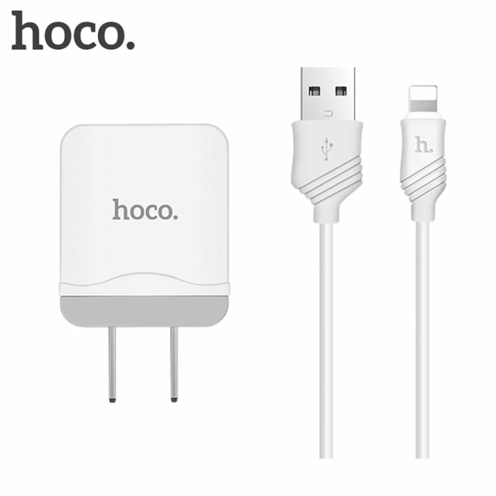 HOCO 5 в 2,4 A Универсальное USB зарядное устройство интеллектуальное настенное зарядное устройство штепсельная вилка США портативный дорожный адаптер для зарядного устройства C22 для смартфона