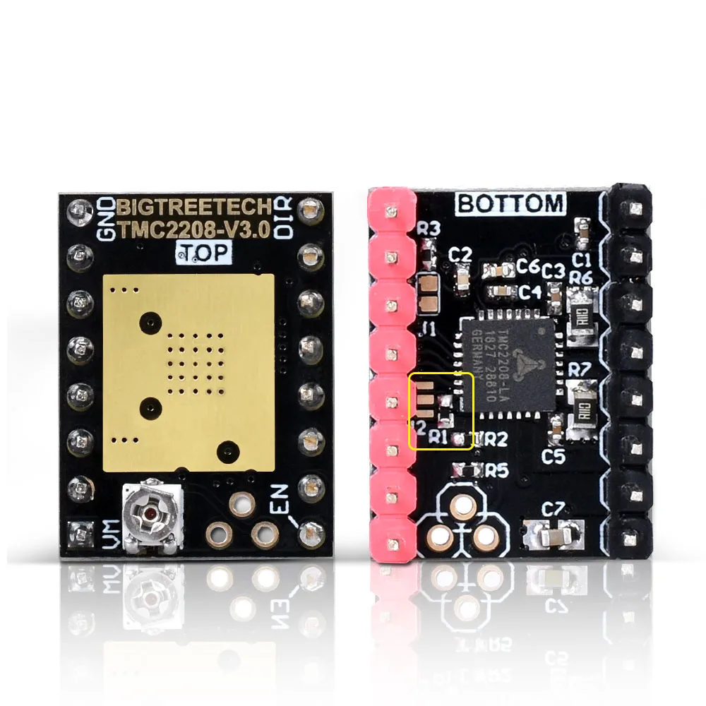 BIGTREETECH TMC2209 V1.2 Драйвер шагового двигателя TMC2208 UART драйвер VS TMC2130 TMC5160 для SKR V1.3 Pro mini E3 части 3D-принтера - Цвет: TMC2208 DIY