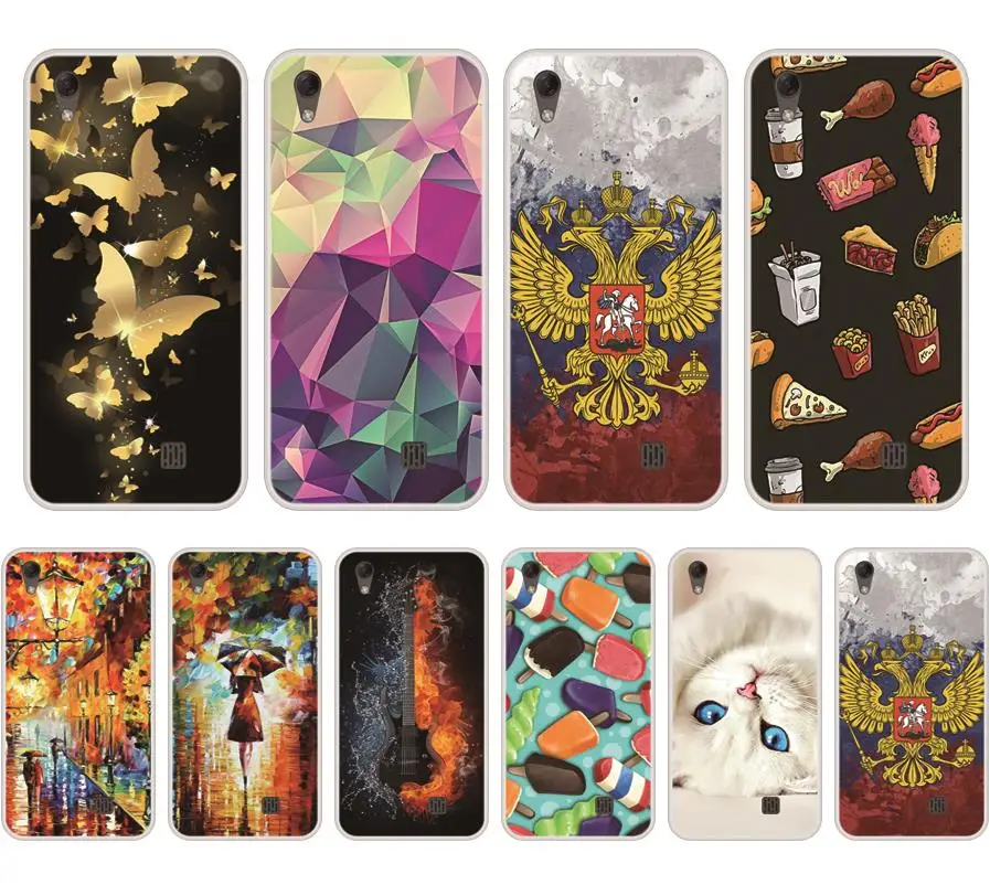 Чехол для Homtom ht16 Мягкий Силиконовый ТПУ шикарный с рисунком чехол чехлы