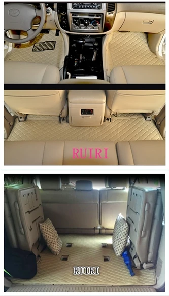 Good! Custom special car floor mats + trunk mat for Toyota Land Cruiser 100 7 seats 2007-1998 waterproof carpets LC100 2004 | Автомобили и