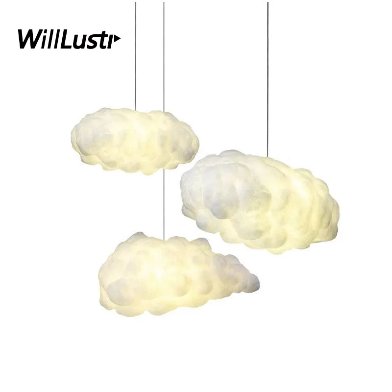 Créatif 3D Nuage Pendentif Lumière Pvc Coton Nuage Abat-Jour Lustre Nuage  Plafonnier Plafonnier Pour Salle À Manger, Salon, C[r323] - Cdiscount Maison