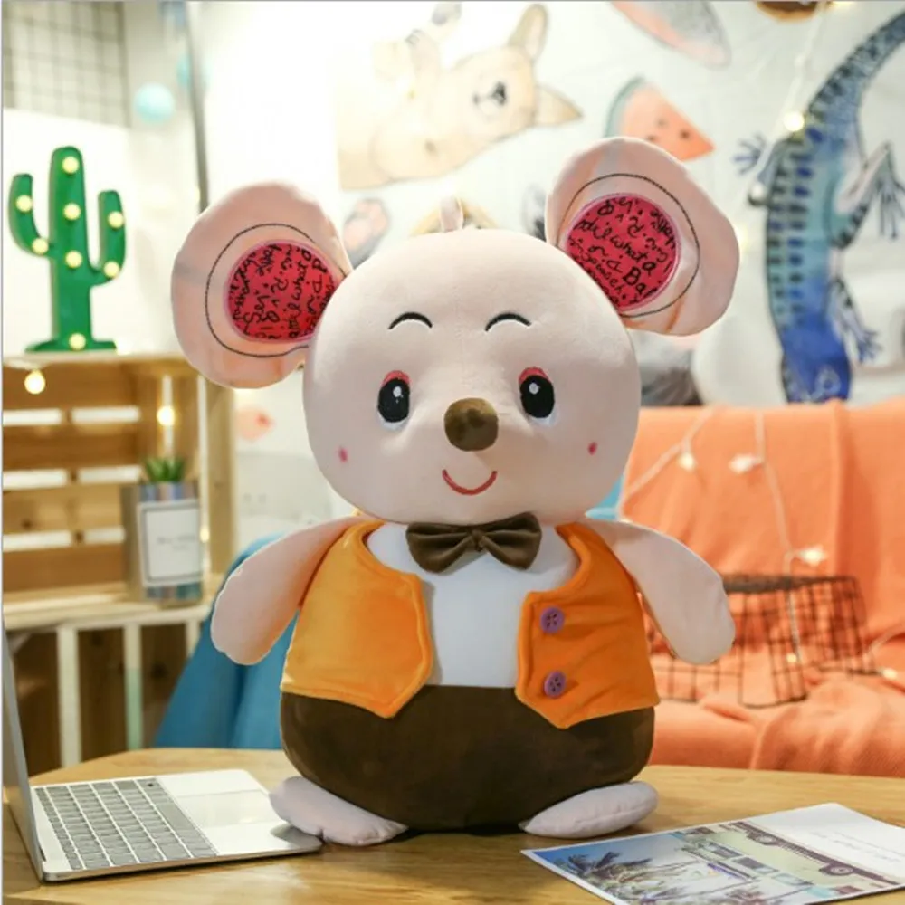 25cm/35cm/50cm Colored Cloth Gentleman Mouse Doll Plush Toys Mouse Doll Big Rat Mascot Doll Mouse Children Birthday Gift