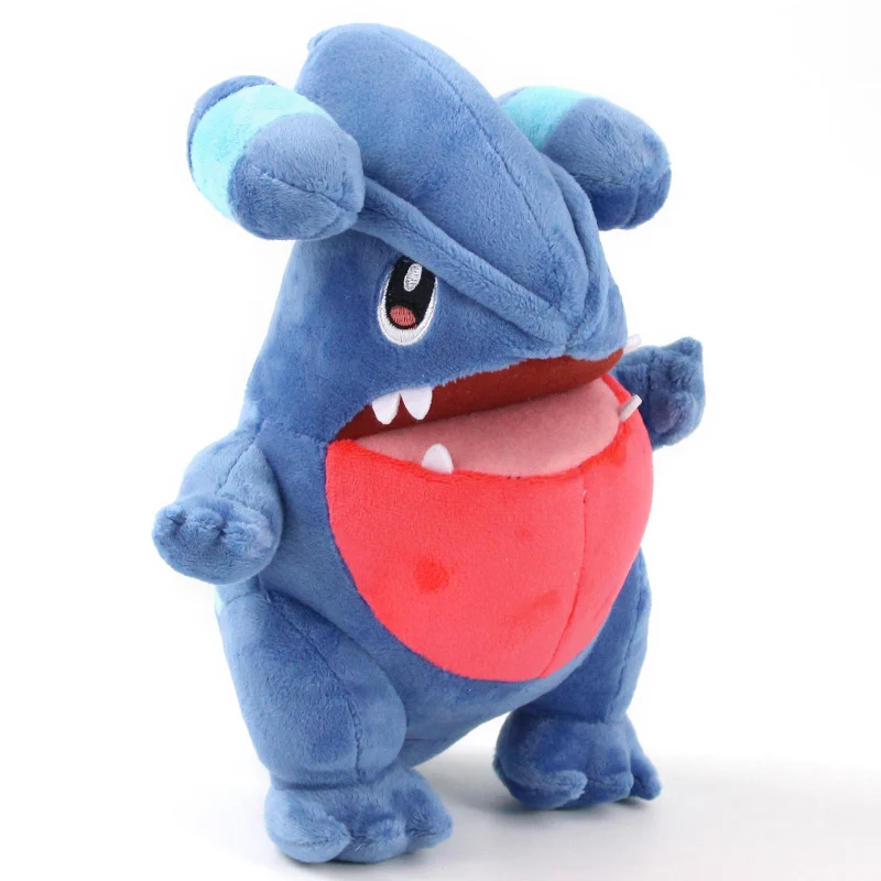 Аниме Домашние животные плюшевые игрушки Snorlax Gible Garchomp мягкие куклы подарок для мальчиков и девочек - Цвет: 24cm Gible