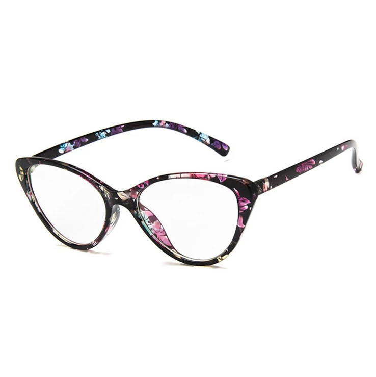 Фотохромные серые линзы кошачьи женские солнцезащитные очки для чтения Обесцвечивающие диоптрии Gafas очки Рамка - Цвет оправы: Flower