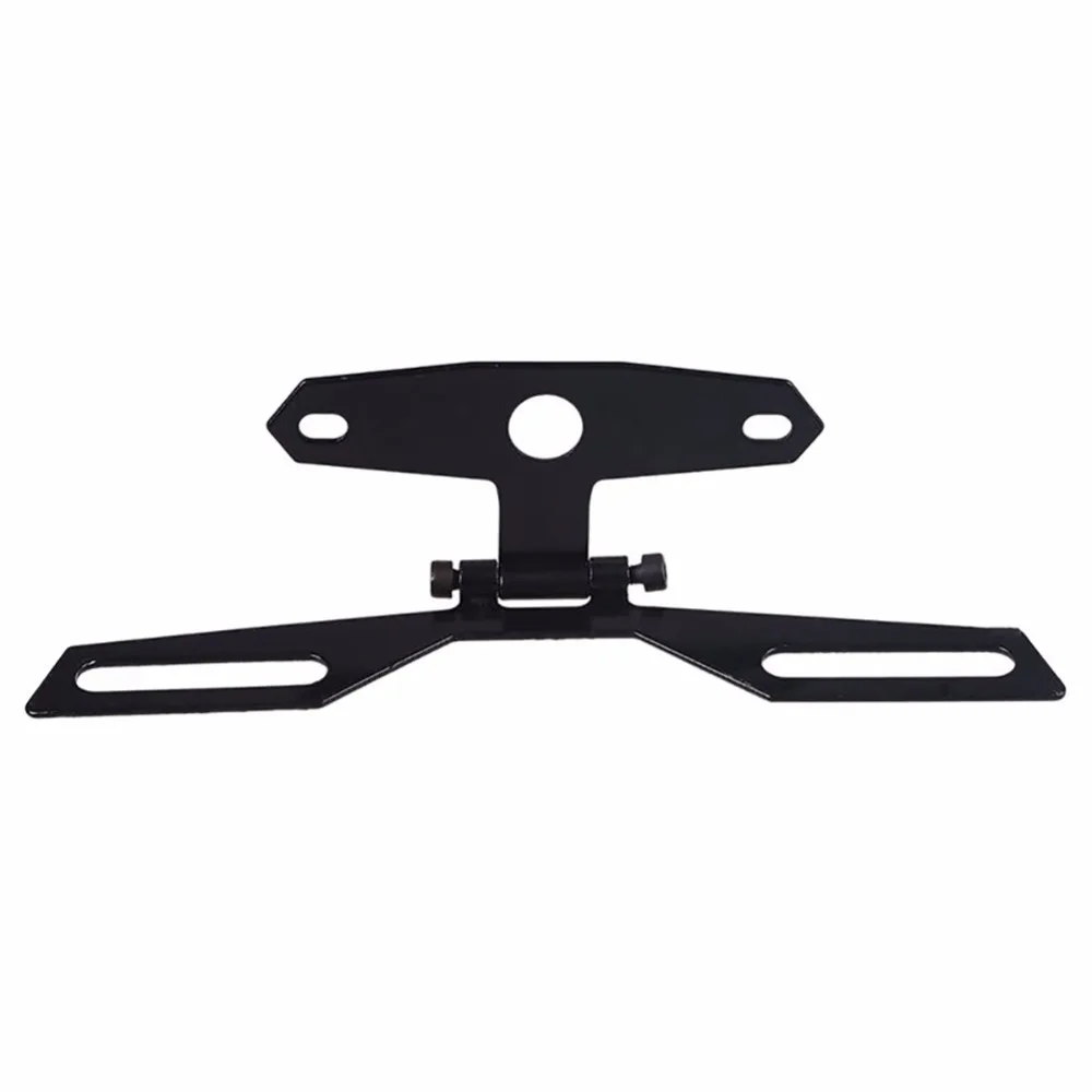 

Licence plate Motorcycle Folding Adjustable License Plate Holder Tail Rear Light Mount Bracket Metal Car Brackets
