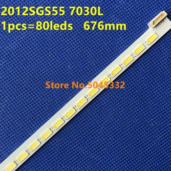 

676mm LED Backlight Lamp strip 80 leds For LJ64-03479A SLED 2012SGS55 7030L 55 inch LCD Monitor High light