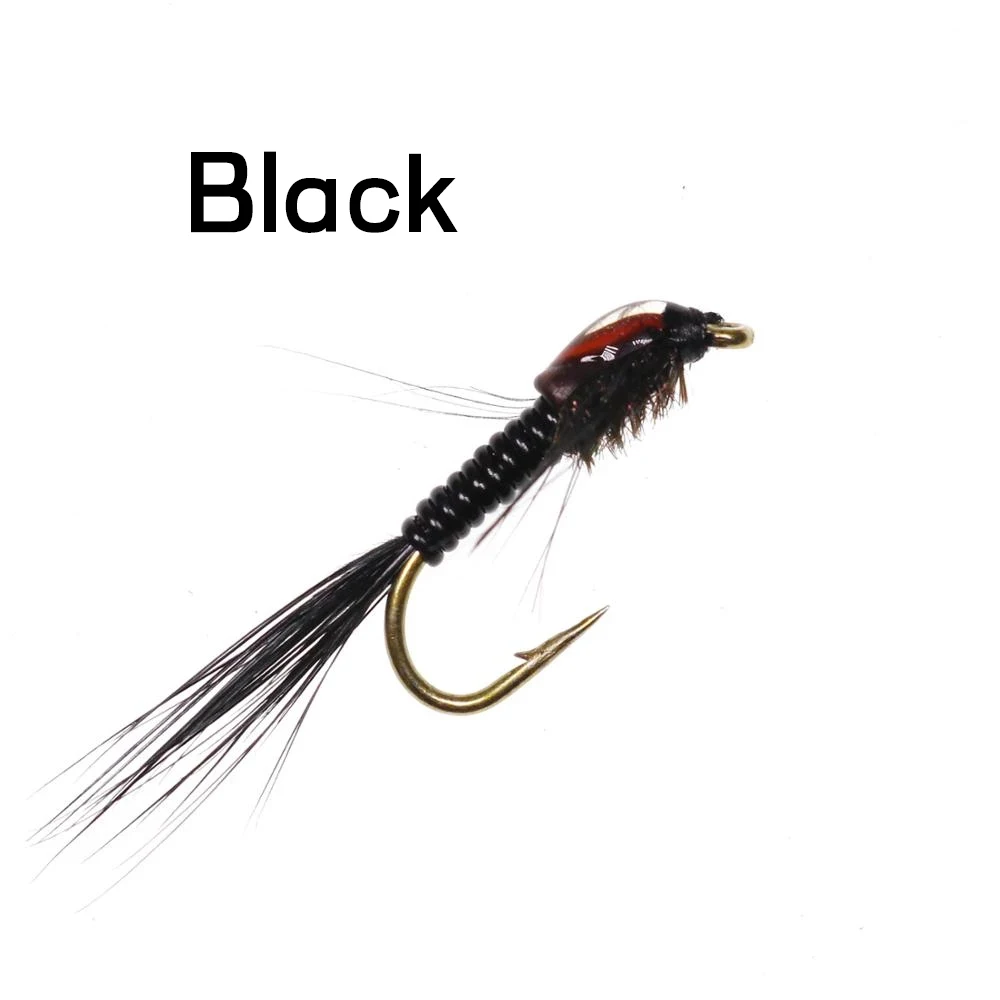 Lotto 6 Ninfe Flash Back Grey Reef Pal – Mosche Pesca A Mosca Trota Premium
