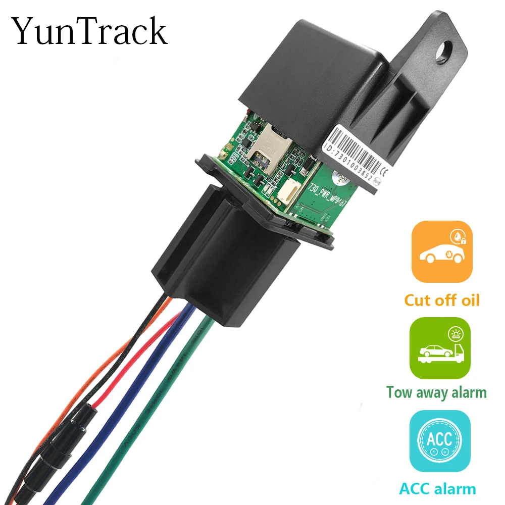 Latest Upgrade Motorcycle Car Relay GPS Tracker Hide Tracking Device Cut Off Oil Towed Away ACC Status Alarm Locator System Free