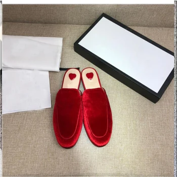 

Woman Slippers Elongated Toe Slippers Women Mujer Zapatillas Drop Shipping Woman Classic Genuine Leather Ladies Flats Shoes