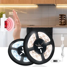 Sensor de luz led tira mão varredura sensor interruptor do sensor movimento e pode ser escurecido usb dc 5v lâmpada para cozinha quarto iluminação do banheiro