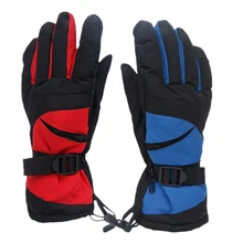 Зимние мужские лыжные перчатки, теплые хлопковые женские зимние перчатки, теплые водонепроницаемые мужские варежки, верхняя одежда с подогревом, женские перчатки для сноуборда