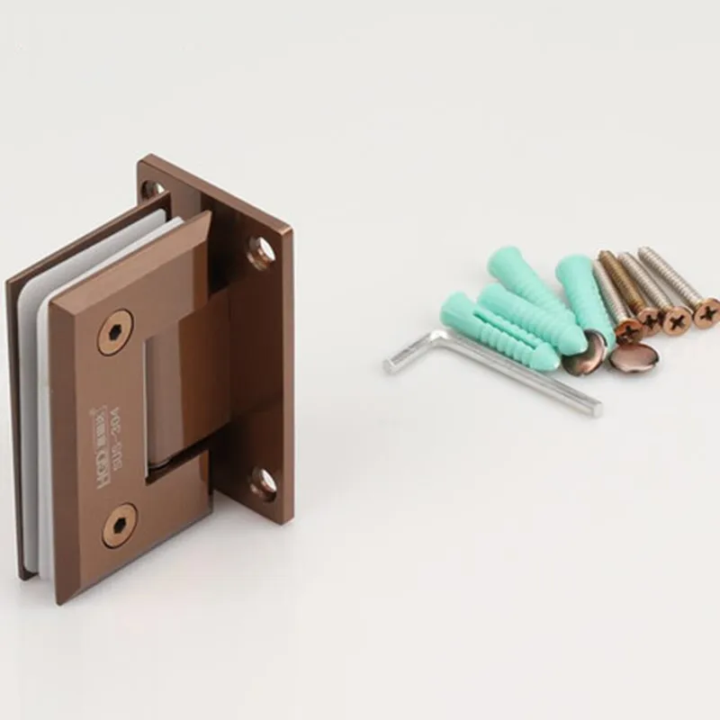 Solid precision cast 304 stainless steel glass door hinge bathroom clip glass door hinge 90 degrees(DG33350)