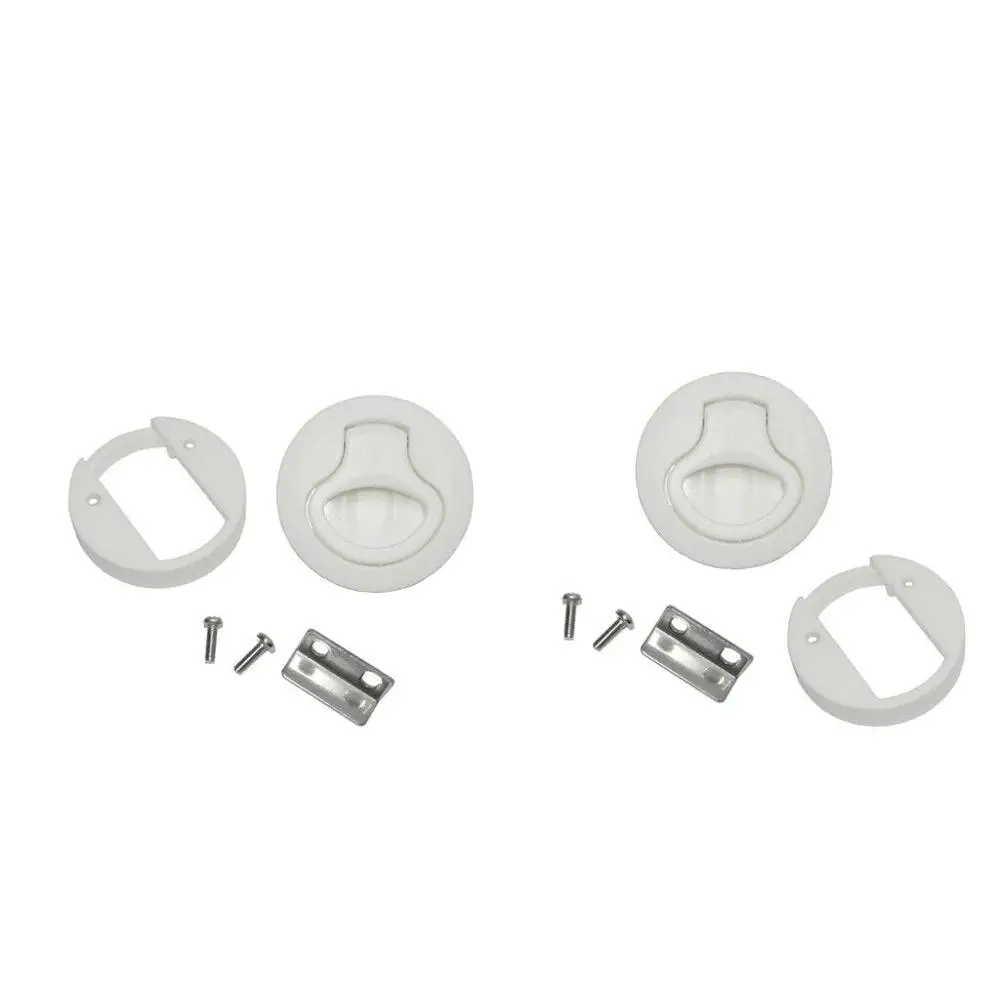 2 шт. лодка дюйма Белая нейлоновая напольная защелка подъемная ручка с застежкой