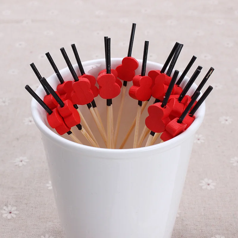 100 шт. деревянные бамбуковые зубочистки для фруктов|supplies ceramic|supply tattootoothpick sculpture |