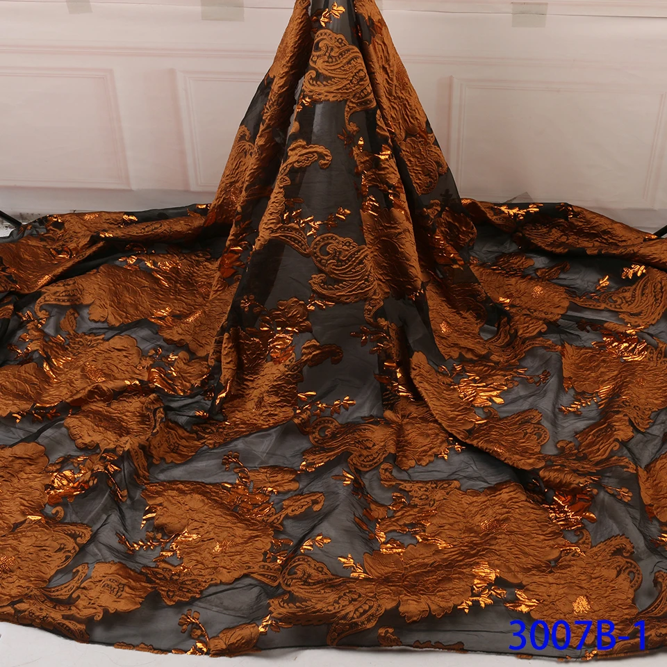 Brocade Lace Fabric Wedding New Embroidery Wholesale African Nigerian Nigeria French Gold Bridal Tulle Net Lace Fabric Materials