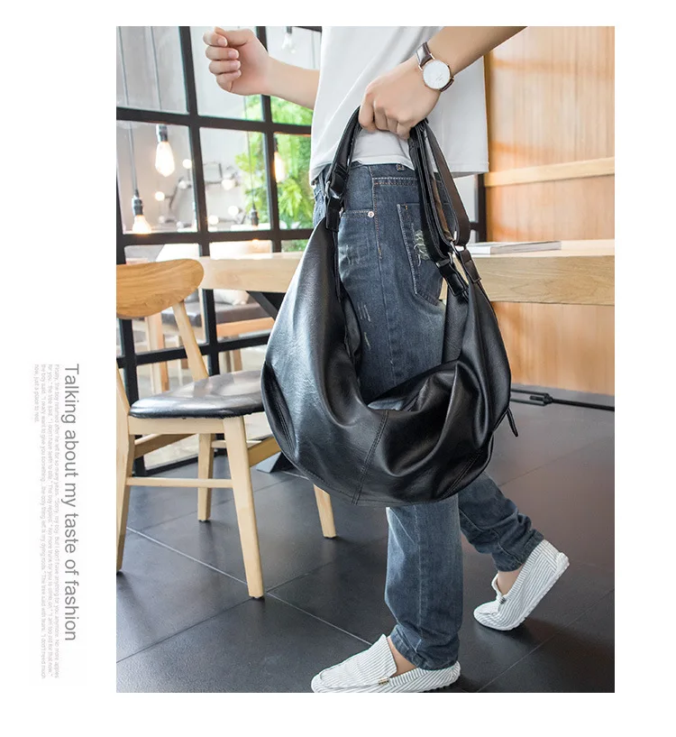 Multifunctional Japanese and Korean Trend Shoulder Bag Male Mass Student Bag Computer