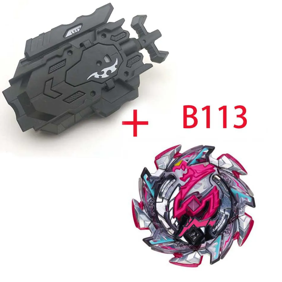 Волчок Beyblade Burst B-127 B-79 с пусковым устройством Bayblade Bey Blade металл пластик Fusion 4d Подарочные игрушки для детей - Цвет: B113