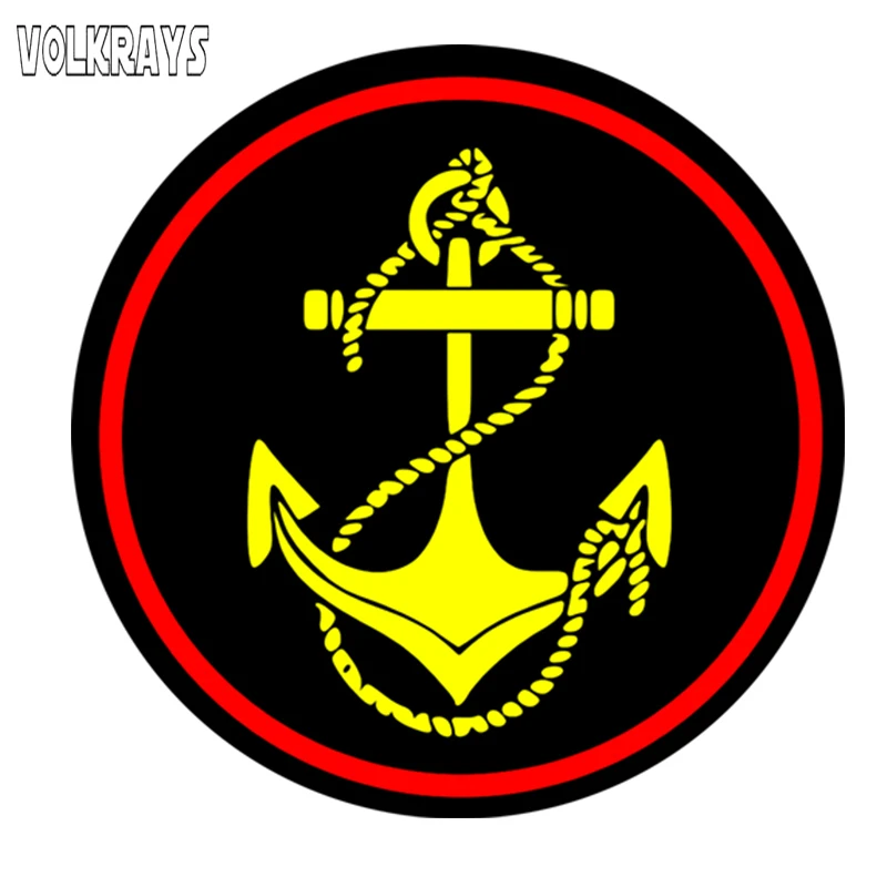 

Модная забавная наклейка Volkrays для корпуса морской пехоты, водонепроницаемое покрытие, аксессуары для царапин, ПВХ для мотоцикла, багажника, ноутбука, 15 см * 15 см