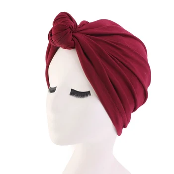 

58cm Hair Caps Tie Turban Hat Bohemian Top Knot Turban African Twist Cap Headwrap Ladies Hair Women Night Styling Accessories