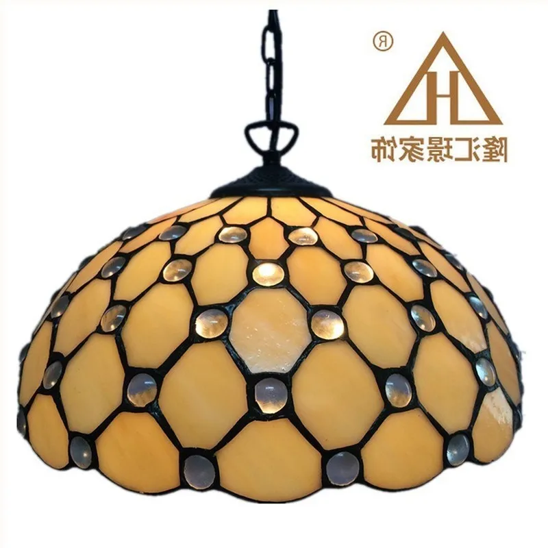 

Tiffany Dragonfly Lamp Glass Shade Pendant Light Bohemian Single Pendant Hanging Light Foam Packing For Hallway Corridor Kitchen