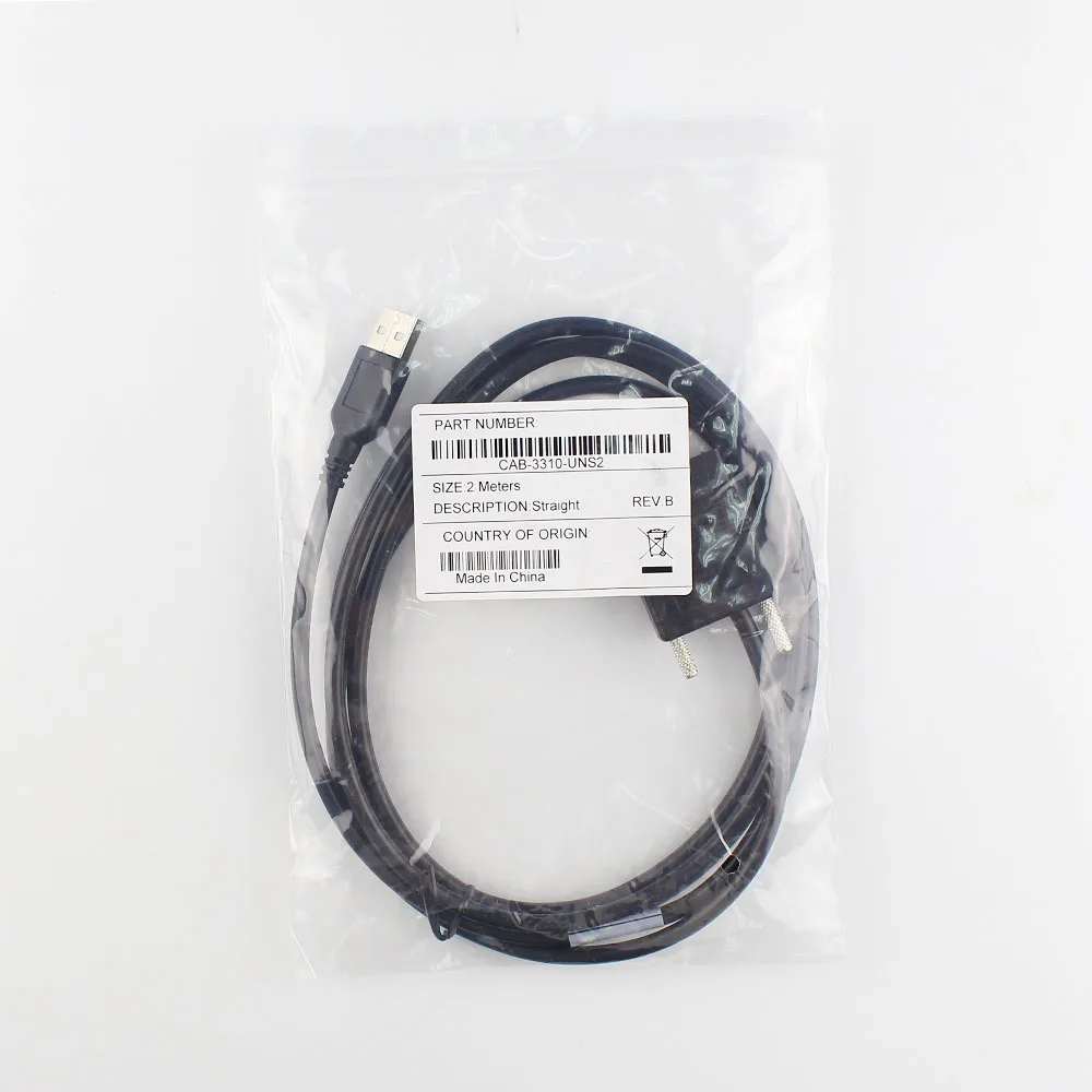 5 шт. 2 м(7 футов) кабель сканера RS232 совместимый Sraight кабель для Honeywell 3310G