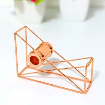 

New Rose Gold Tape Holder Tape Remover Metal Double-sided Tape Cutter Office School Student Stationery Supplies Desk Accessories