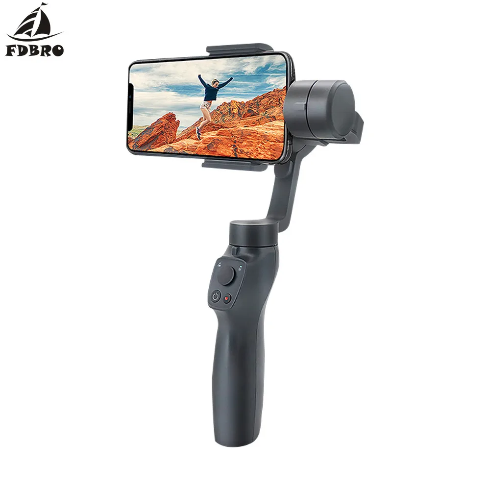 FDBRO для iphone и Android телефон сумка для переноски штатив подарки фото селфи-палка для телефона 2 3-осевой Ручной Стабилизатор Gopro Экшн камеры Gimbal