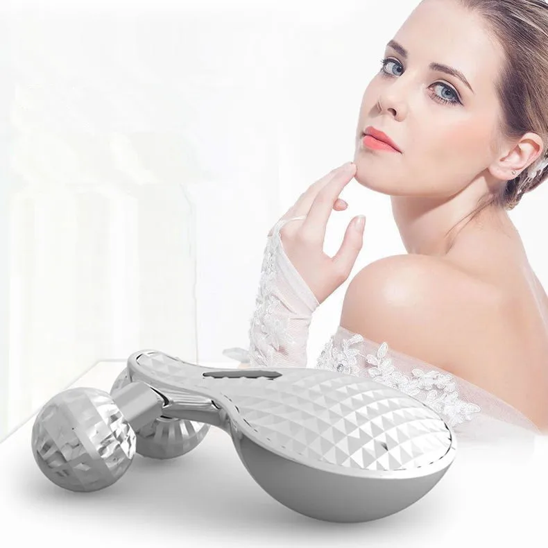 New Quality 3D face roller massager microcurrent facial massager electronic face beauty bar pulling tight skin lift tools