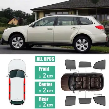 

For Subaru Outback 6Pcs Windows Sunshade UV Ray Protector Mesh Block Privacy Visor