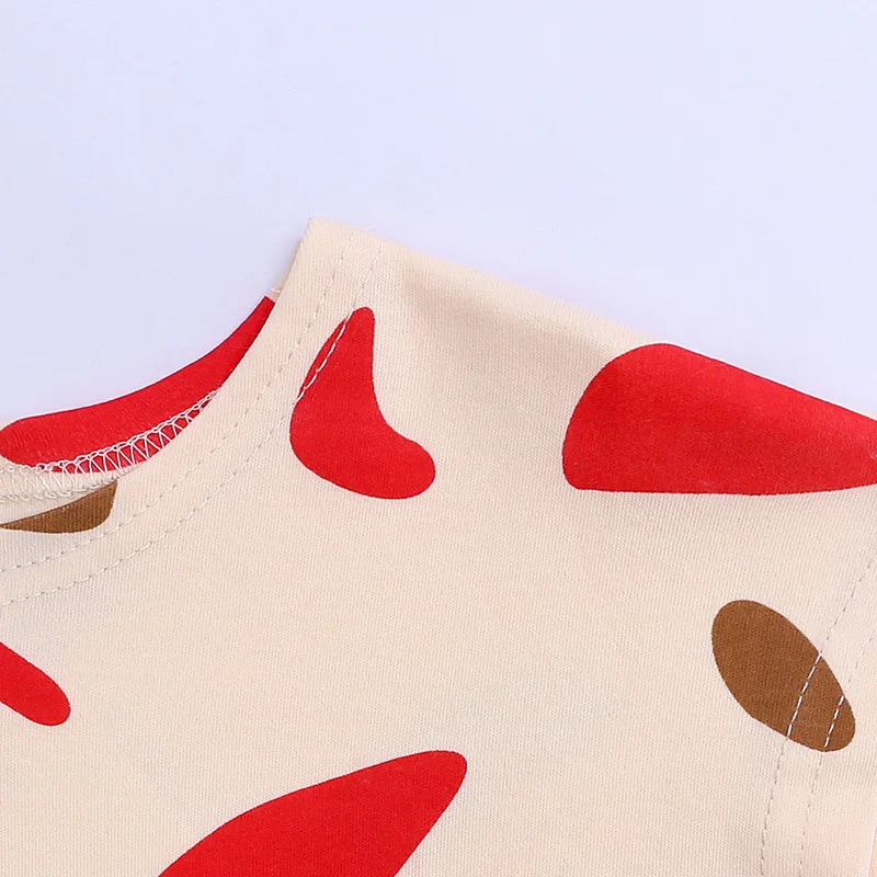 Новая продукция, детская одежда летние модели, хлопковые длинные штаны с короткими рукавами и принтом граффити для мальчиков и девочек, футболка 18 мес.-5 лет