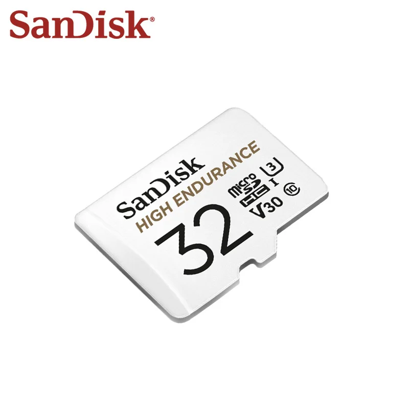 Двойной флеш-накопитель SanDisk карты памяти, 32 ГБ, 64 ГБ, класс 10, с высокой износостойкостью видео мониторинга V30 микро SD карты 100 МБ/с. карты памяти Microsd
