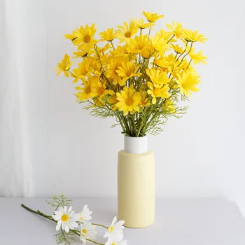 

Daisybouquet living room decoration wild chrysanthemum fake dried flowers silk flower photography props Shop decor